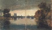 Joseph Mallord William Turner River Scene,Evening effect (mk31) France oil painting artist